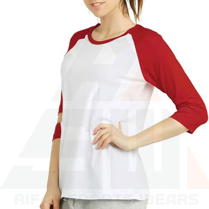 Camiseta de Manga Larga con Cuello Redondo y Estampado Bicolor de Algodón/Poliéster para Mujer, Calidad Premium - Gran Venta - Product Image 4