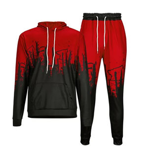 Venta al por mayor de los hombres de poliéster chándal de alta calidad de buena calidad de la sublimación ropa deportiva con capucha 100% de algodón impreso Logo XL - Product Image 4