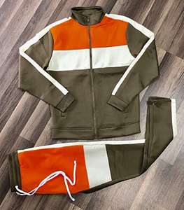 Conjuntos Deportivos de Invierno para Hombre, Último Estilo, 100% Algodón, Alta Calidad, Estampado Sólido con Contraste de Color - Product Image 6