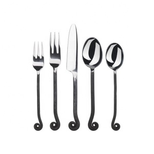 Juego de Cubiertos Desechables de Acero Inoxidable Plateado de Diseño Moderno Único Hecho a Mano de la Mejor Calidad, Cuchara de Restaurante para Bodas - Product Image 6