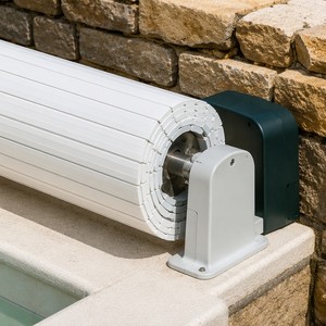 Automatic PC <b>Pool</b> Cover Retractable Safety System Custom Size UV Resistant Polycarbonate Solution for Villa Hotel <b>Pools</b> - Product Image 1