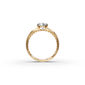 Anillo de Diamante Cultivado en Laboratorio, Corte Ovalado, 1.50 TCW, Oro, Joyería Elegante y Lujosa - Product Image 2