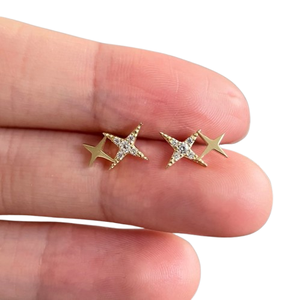 Boucles d'oreilles style bohème en argent faites à la main bijoux en argent sterling 925 topaze blanche pierres précieuses boucles d'oreilles tendance bijoux pour femmes - Product Image 1