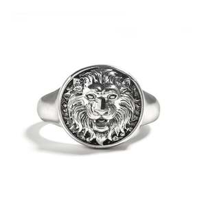 แหวนผู้ชายเงินแท้ชุบทอง 18K ลายสิงโตราชาแห่งสัตว์ร้าย Jeulia - Product Image 1