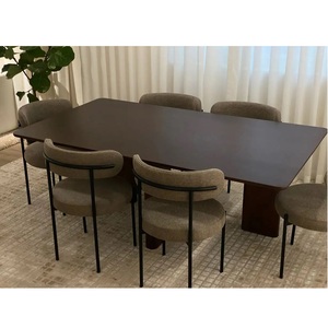 Home Furniture L1800 x W1000 x H730 Walnut Ash Wood Multi-purpose Room Elaine Modern and minimalist interiors <b>Dining</b> <b>Table</b> - Product Image 3