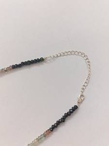 AAA สร้อยคอลูกปัดพลอยทัวร์มาลีนหลายเหลี่ยมแบบธรรมชาติขนาด3-4มม. 18นิ้วทำด้วยมือของขวัญเครื่องประดับสำหรับผู้หญิงเธอ - Product Image 6