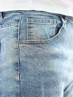 Jean en denim pour homme du Bangladesh, tissu adouci, haute qualité, coupe droite, coupe régulière, respirant, coupe-vent, écologique, taille moyenne