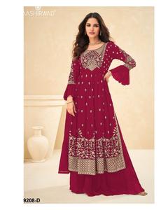 ชุดเดรสสูทสตรี,ไม้ตีเนื้อเทียมอัดแน่นสไตล์อินเดียปากีสถานปักลายลำดับงาน - Product Image 1