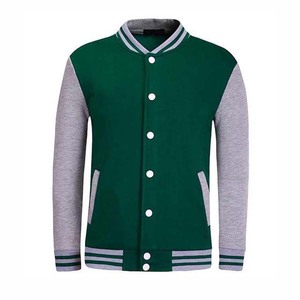 Veste bomber de baseball universitaire à la mode, en polyester/coton, manches en laine, corps en laine, couleurs d'équipe d'hiver, option de revêtement avant - Product Image 1