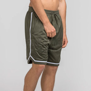 Logo personnalisé Short de basket-ball droit à séchage rapide pour hommes Short de basket-ball uni pour hommes à vendre - Product Image 2