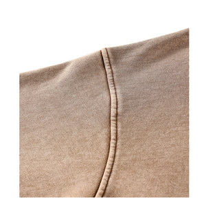 Sudadera con capucha lavada con ácido y piedra vintage de gran tamaño con forro polar de algodón y logotipo personalizado para hombre, Sudadera negra desgastada con pintura de galería de invierno - Product Image 5
