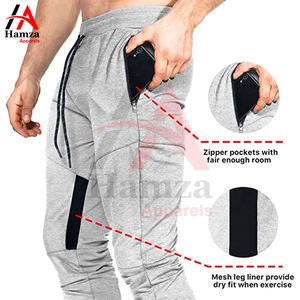 กางเกงลำลองของผู้ชายผ้าระบายอากาศได้ดีดีไซน์เอวกลางมีหลายขนาดและสีโลโก้ตามสั่ง - Product Image 3