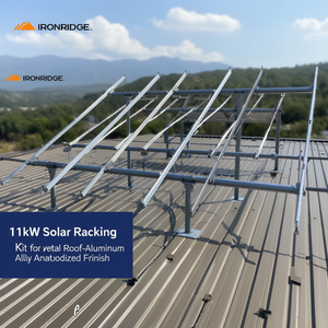 11kW Solar <b>Racking</b> Kit for <b>Metal</b> Roof-Aluminum Alloy Anodized Finish - Product Image 3