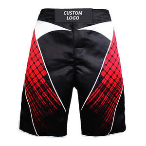Material duradero Hombres MMA Corto Sólido Secado rápido Cintura elástica Estilo de calle alta Ropa de entrenamiento antiarrugas Calidad Premium - Product Image 4