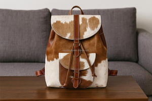 Mochila de Cuero Premium con Pelo, Hecha a Mano, para Viajes y Portátil, con Logotipo Personalizado, Fabricante Mayorista, Exportación LHBP-0009 - Product Image 4