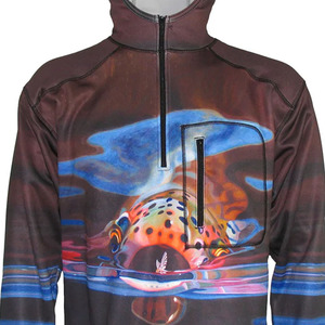 Camiseta de Manga Larga con Logotipo Personalizado para Exteriores, 100% Poliéster, Sublimación, UPF50+, Protección UV, Secado Rápido, Sudadera con Capucha para Hombre, Camisa de Pesca - Product Image 2
