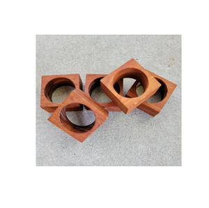 Wooden Napkin Holder Rings Handmade Accessories Napkin Rings for Shape <b>Table</b> Decoration - Product Image 6
