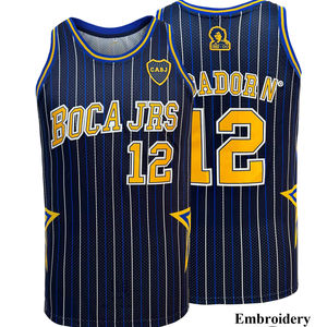 Camiseta de Baloncesto Bordada con Letras y Números para Hombre, Camiseta sin Mangas Holgada y Transpirable con Cuello Redondo - Product Image 1