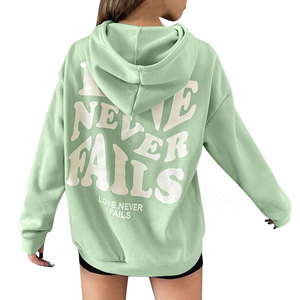 Nouvelle tendance femmes sweat à capuche en coton poids lourd coupe ample sweat à capuche pour femme nouveau Style 2024 sweats à capuche pour femmes - Product Image 3