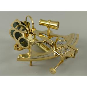 Sextante de lujo Souvenir Regalos náuticos Superventas Sextante dorado hecho a mano Decoración del hogar Artículos interiores Precios al por mayor - Product Image 2