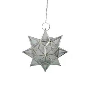 Étoiles en métal au design moderne scintillantes, travail de la perle, étoiles en métal, haute vente, décoration de festival, arbre, étoiles en métal - Product Image 4