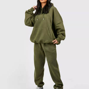 Conjunto deportivo de dos piezas para mujer, chándal personalizado para entrenamiento físico y estilo urbano - Product Image 3