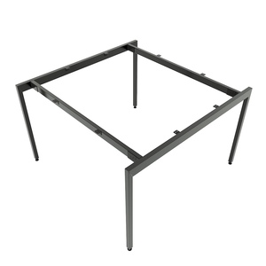 โต๊ะครัวเชิงพาณิชย์โครงเหล็ก รุ่น Slean HCSL015 ขนาด 120x120 ซม. พร้อมโครงเหล็กประกอบสำเร็จ - Product Image 1