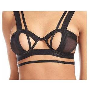 Reggiseno Ricamato Marseille da Donna Bluebella, Coppa 1/2, Nero, Taglia 38D, Sexy e Traspirante in Pizzo, Senza Cuciture, Chiusura con Gancio in Metallo Sottile - Product Image 3