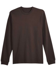 Camiseta Unisex Básica de Algodón de Manga Larga con Cuello Redondo, Color Sólido Informal, Cómoda para Uso Diario, Tejido Suave, Suministro al por Mayor - Product Image 2