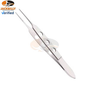 คีมหนีบปากตรงหยักสำหรับการซ่อมตาเครื่องมือผ่าตัดทางตาทำจากสเตนเลสระดับพรีเมียมขนาด8.5ซม. - Product Image 3