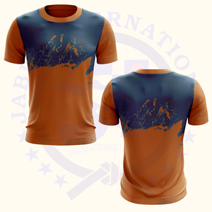 เสื้อยืดคอกลมลำลองสำหรับผู้ชายเสื้อผ้าแนวสตรีทผ้าฝ้าย100% กันรอยยับระบายอากาศออกแบบได้ตามต้องการขนาดแฟชั่น - Product Image 3