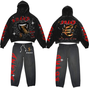 Chándal Deportivo Informal Personalizado de Alta Calidad, Pantalón Acampanado, Felpa de Alto Rendimiento, 100% Algodón, Ecológico, Nuevo Diseño de Marca - Product Image 6