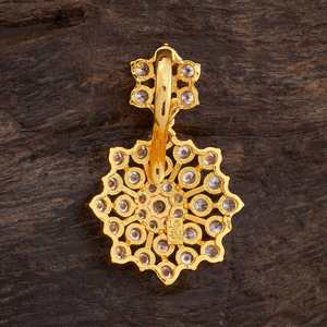 Pendentif Temple en Argent 158205 Or Rose & Platine Bijoux Religieux Diamant Plaqué Rhodium Motif Numérique Fait Main Inde - Product Image 2