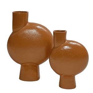 Usine En Gros De Luxe En Métal Fleur Vase Maison Table Décoratif Enduit De Poudre Vase pour Ornement De Fête De Mariage - Product Image 1