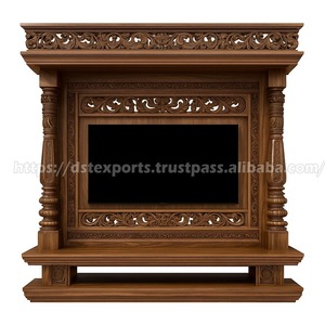 Mueble de TV Victoriano de madera de teca clásica para mansiones del Reino Unido, muebles de sala de estar de lujo - Product Image 6
