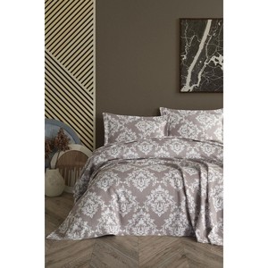 Varol Damasco Luxury <b>Single</b> Queen King Twin Size <b>Bedspread</b> Customized Microfiber Polyester Embroidery Print Plant for Home Hotel - Product Image 1