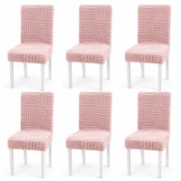 Housse de chaise de salle à manger extensible moderne et durable en polyester, amovible et lavable en machine, pour salle à manger, cuisine, hôtel