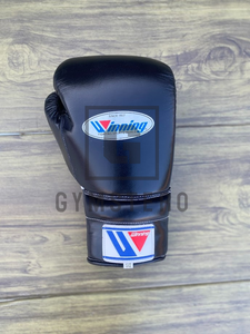 Gants de boxe en cuir véritable lacés personnalisables de haute qualité, avec sangle de poignet réglable, poignées légères en soie - Product Image 4