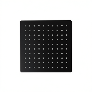 Cabezal de Ducha Cuadrado con Brazo de Ducha Negro Mate para Baño y Artículos de Inodoro - Product Image 3