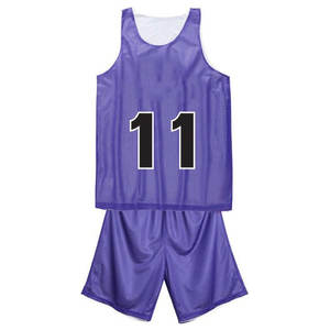 Ensemble d'uniformes de basketball personnalisés Ensemble de sport respirant de grande taille avec logo imprimé Prix de gros - Product Image 3