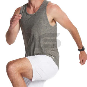เสื้อกล้ามผู้ชายฤดูร้อนระบายอากาศได้ดีดีไซน์ใหม่สำหรับฟิตเนสมีตัวเลือกหลากสีปรับแต่งได้ - Product Image 3