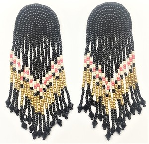Pendientes de cuentas de perlas blancas de estilo étnico bohemio, joyería colgante en forma de botella de oro hecha a mano para ropa de fiesta, pendientes de moda - Product Image 5