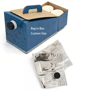กล่องและถุงบรรจุภัณฑ์กาแฟแบบพกพาใช้แล้วทิ้ง พร้อมถุงพิมพ์ลายกราเวียร์แบบ Bag in Box (BIB) พร้อมวาล์ว สำหรับบรรจุกาแฟ ชา วอดก้า น้ำผลไม้ - Product Image 1