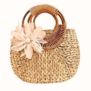 Producto caliente Fabricación de Vietnam Venta al por mayor Artesanía tejida Jacinto de agua Bolsa hecha a mano para mujeres Producto caliente - Product Image 2