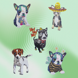 Patch à paillettes pour chien pour chapeaux, sacs à dos et vêtements - Product Image 1