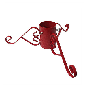 Support d'arbre de Noël rotatif en fonte de conception d'étoile de décoration de maison de couleur noire arrondie en gros - Product Image 4