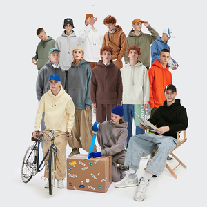 Polaire couleur unie pull à capuche personnalisé plaine hommes sweats à capuche unisexe brodé femmes sweat à capuche surdimensionné pull à capuche imprimé - Product Image 3