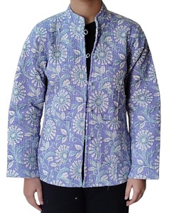 Fabricant et grossiste veste réversible faite à la main vêtements d'extérieur d'hiver veste matelassée en coton pour femmes manteau fait main demoiselle d'honneur - Product Image 1