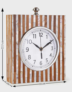 Relojes de Mesa de Madera Ecológicos, Personalizados, Analógicos, con Diseño Sencillo para Sala de Estar y Dormitorio - Product Image 2