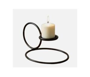 Aluminium <b>Black</b> Powder Coated Indian Metal <b>Candle</b> Holder Round Base Latest & Modern Standard Metal Holder Hot Selling Holder - Product Image 1